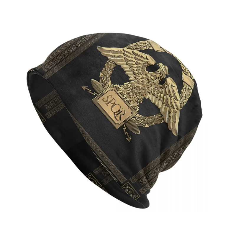 Roman Empire Eagle Velvet Thin Beanie