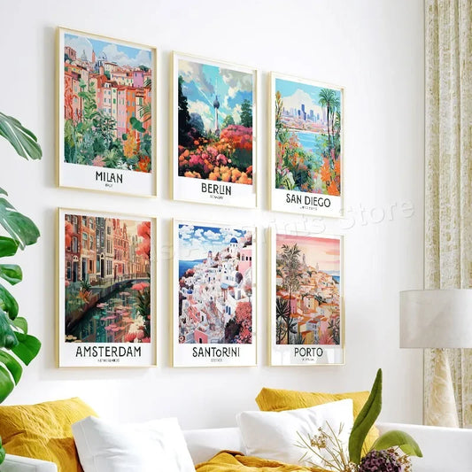 Vintage Poster Wall Canvas Print Poster