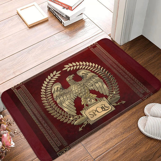 Ancient Roman Golden Imperial Eagle Carpet