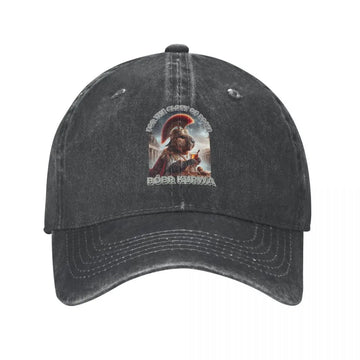 Roman Empire Design Print Washed Baseball Cap