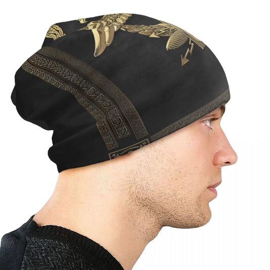 Roman Empire Eagle Velvet Thin Beanie